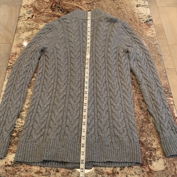 Ann Taylor Gray Cardigan Sweater, size S - Picture 4 of 8